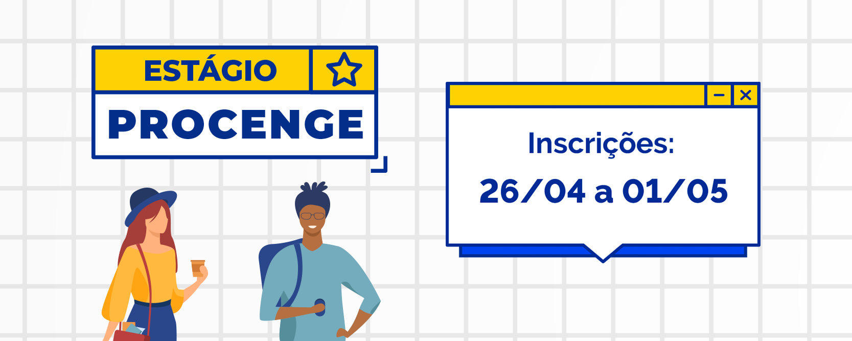 Programa de Estágio da Procenge 2022 com inscrições abertas para vagas em diversas áreas